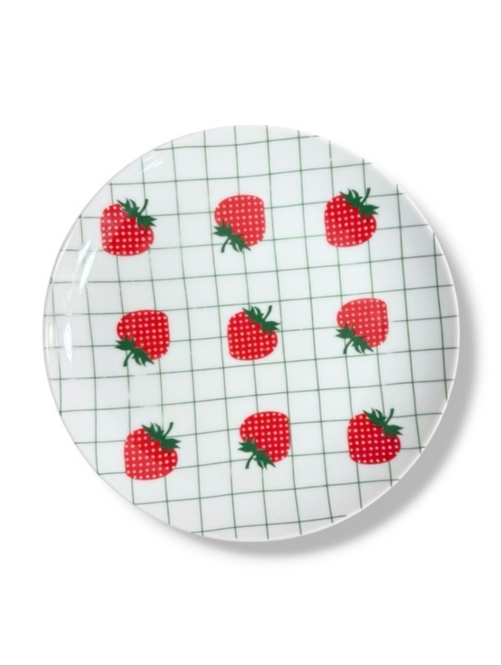 RON GORDON DESIGNS 7.5” Dessert Plate Strawberry Trellis Design VINTAGE 1980s